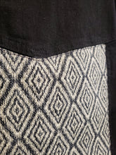 Load image into Gallery viewer, Reworked Denim Jacket - Aztec Diamond Print
