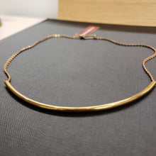 Load image into Gallery viewer, Brass Bar Modern Choker Necklace
