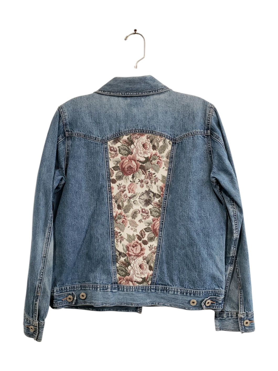Reworked Denim Jacket - Granny Floral
