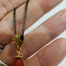 Load image into Gallery viewer, Vintage Diamond Locket - Carnelian
