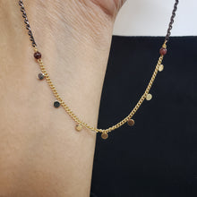 Load image into Gallery viewer, Seven Delicate Layer Necklace - Garnet
