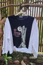 Load image into Gallery viewer, Reworked Split Tee Crewneck - Black White SZ L
