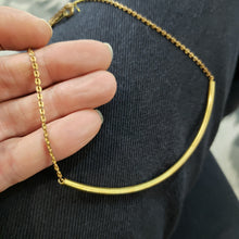 Load image into Gallery viewer, Brass Bar Modern Choker Necklace
