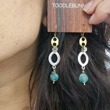 Load image into Gallery viewer, Mixed Metal Link Drop Earrings - Grandiderite
