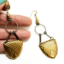 Load image into Gallery viewer, Shielded Mixed Metal Earrings
