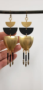 Totem fringe duster earrings
