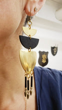 Load image into Gallery viewer, Totem fringe duster earrings
