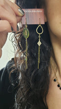 Load image into Gallery viewer, Asymmetric Stone Eye Earrings - more colors available
