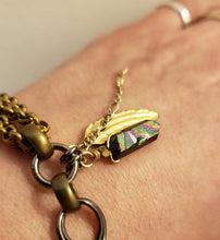 Load image into Gallery viewer, Quartz Feather Bohemian Bracelet - more colors available

