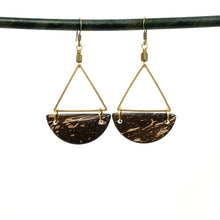 Load image into Gallery viewer, Geometric coco drop earrings
