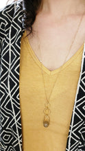 Load image into Gallery viewer, Stone Bail Pendant drop necklace
