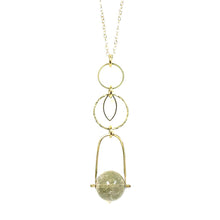 Load image into Gallery viewer, Stone Bail Pendant drop necklace - more colors available
