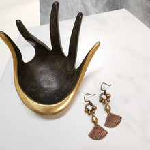 Load image into Gallery viewer, Aztec Copper Fans Earrings
