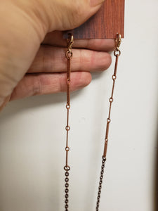 Glasses Chain Vintage Copper bar chain