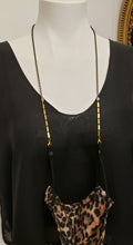 Load image into Gallery viewer, Glasses Chain Vintage brass bar chain Evil Eye - more colors available
