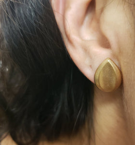 Sandblast Stud Earrings