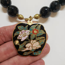 Load image into Gallery viewer, Cloisonne Black Onyx Collar
