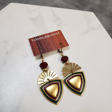 Load image into Gallery viewer, Sun Ray Drop Earrings - Sheild
