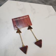 Load image into Gallery viewer, Arrow Duo Earrings - Mahogany Jasper
