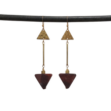Load image into Gallery viewer, Arrow Duo Earrings - Mahogany Jasper
