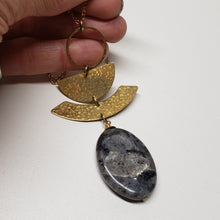 Load image into Gallery viewer, Rising Sun Necklace - Larvikite

