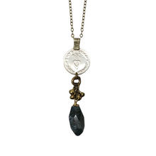 Load image into Gallery viewer, Kuchi Coin semiprecious stone necklace
