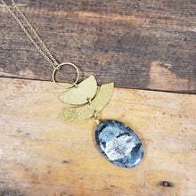 Load image into Gallery viewer, Rising Sun Necklace - Larvikite
