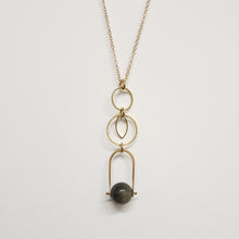 Load image into Gallery viewer, Stone Bail Pendant drop necklace
