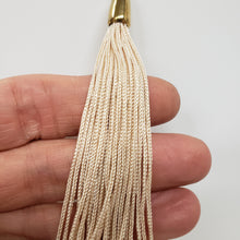 Load image into Gallery viewer, Peach Ocean Jasper Tassel Necklace
