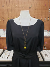 Load image into Gallery viewer, Stone Bail Pendant drop necklace
