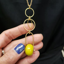 Load image into Gallery viewer, Stone Bail Pendant drop necklace - more colors available

