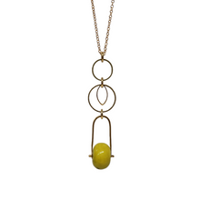 Load image into Gallery viewer, Stone Bail Pendant drop necklace
