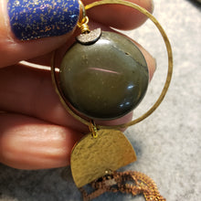 Load image into Gallery viewer, Domed Tassel - Ocean Jasper
