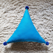 Load image into Gallery viewer, Bird In Paradise Pompom Triangle Pillow
