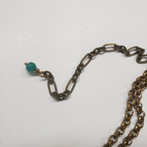 Spike Fringe Collar Necklace - Astrophyllite