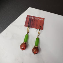 Load image into Gallery viewer, Stacked Moon Drop Earrings
