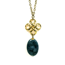 Load image into Gallery viewer, Larvikite Cross Necklace
